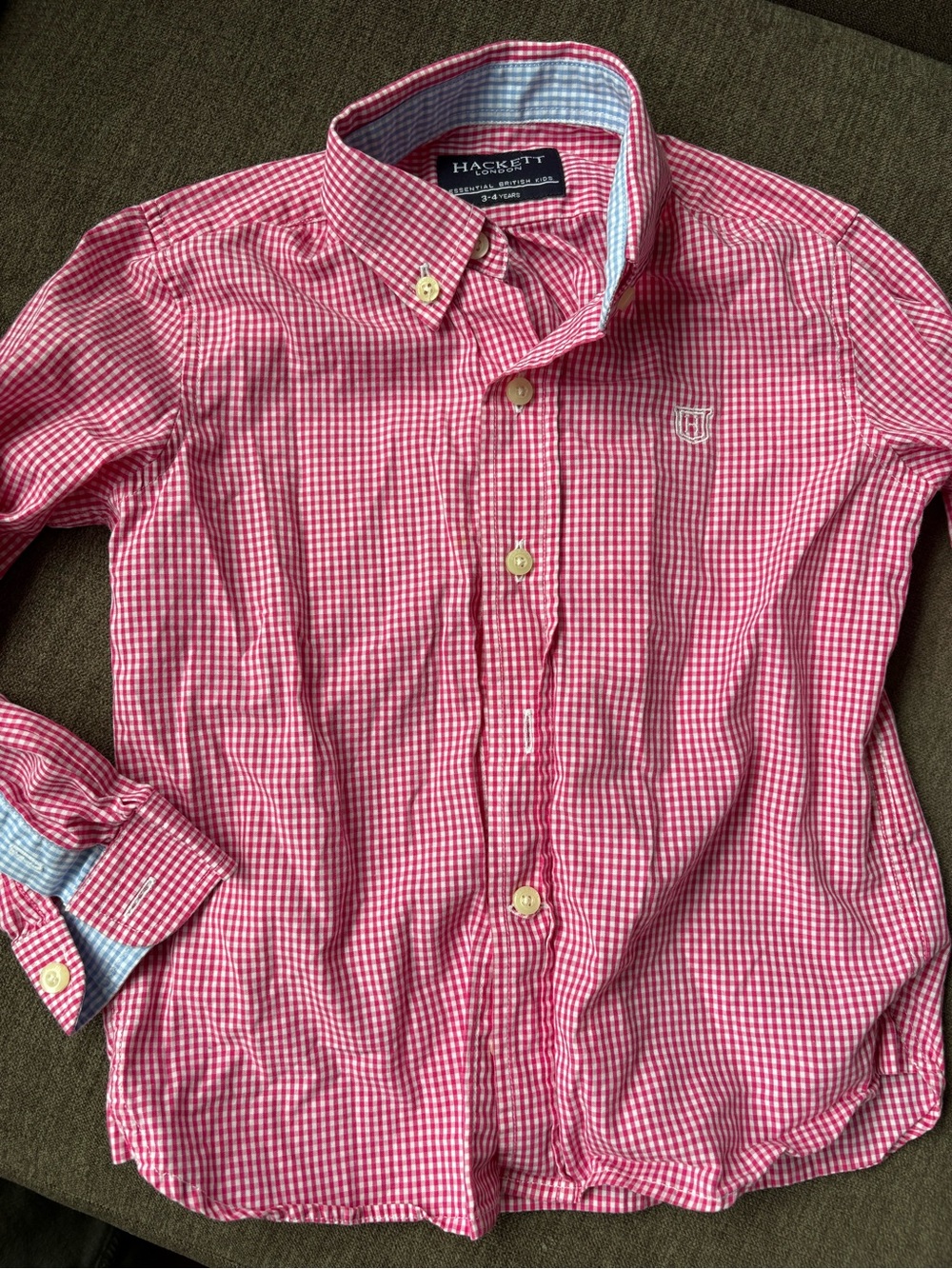 Hackett Pink Gingham Button-Down Shirt